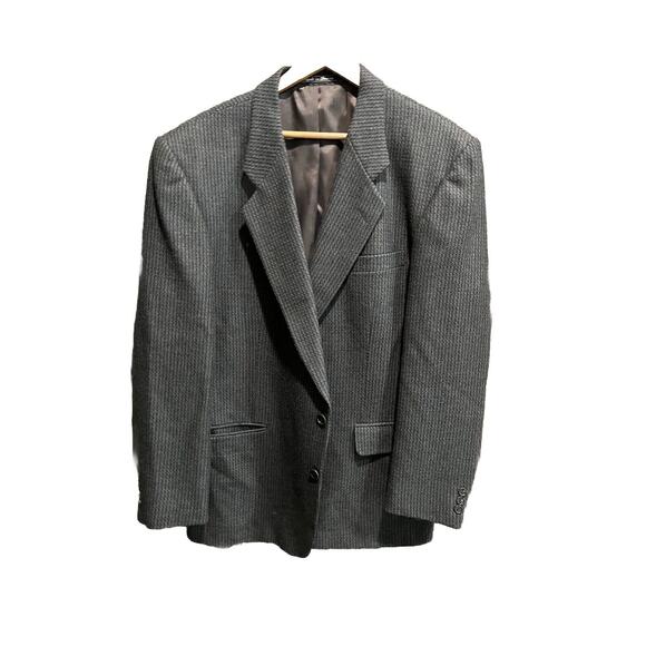 Pierre Balmain Paris Dark Green Wool Alpaca Blend Sports Blazer Jacket Size 46 - Picture 1 of 6